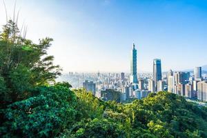 vista da cidade de taipei, taiwan foto