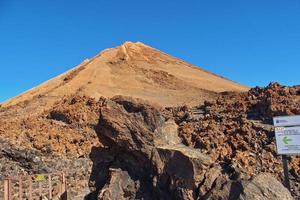 panorama em a espanhol montar teide vulcão em tenerife, canário ilhas foto