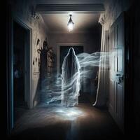 ilustração paranormal eventos dentro uma casa fez com generativo ai foto