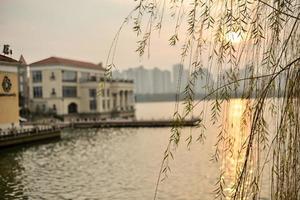 fascinante vistas do água cidades dentro sulista China foto