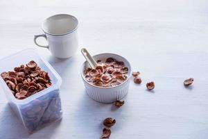cereal no café da manhã foto