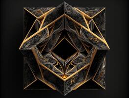 fractal mandala sagrado geometria fundo criada com generativo ai tecnologia foto