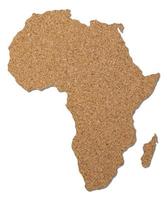 África mapa cortiça madeira textura. foto