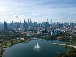 aéreo Visão natural titiwangsa lago foto