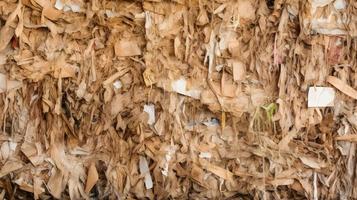 madeira e papel desperdício reciclando produtos com textura fundo foto