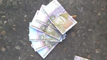 10 rupias paquistanês moeda notas foto