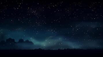 noite céu com estrelas. ilustração ai generativo foto