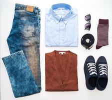 lindo conjunto de roupas da moda para homens foto