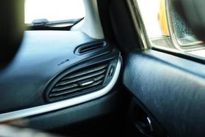 painel de grade do ar condicionado do carro, foto