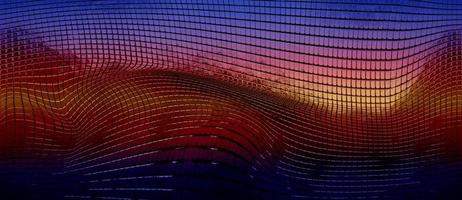 3d ilustração, abstrato xadrez fundo brilhante metálico pôr do sol cores foto