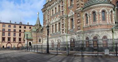 Igreja do a salvador em sangue dentro st. petersburgo, Rússia. foto