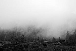 calma montanha panorama por aí teide em a espanhol canário ilha tenerife foto