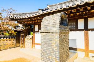 vila de namsangol hanok em seul, coreia do sul foto