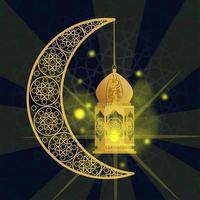 islâmico vetor fundo Projeto para eid Mubarak celebração foto