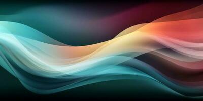 luz colorida moderno abstrato onda gradiente curva padronizar fundo foto