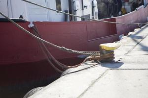 detalhes em pescaria barcos dentro a porta do Polônia em a hel Península foto