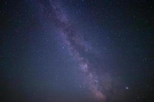 Visão do leitoso caminho galáxia dentro noite céu foto