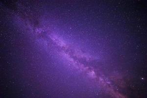 Visão do leitoso caminho galáxia dentro noite céu foto