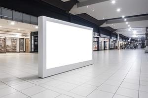 público compras Centro Shopping ou o negócio Centro propaganda borda espaço Como esvaziar em branco branco brincar tabuleta foto