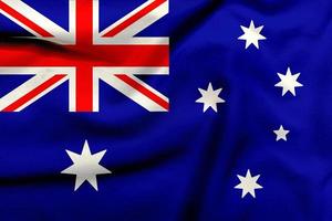 Austrália bandeira em a textura pano, moderno australiano bandeira Projeto com lustroso e contemporâneo elementos foto