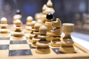 conceito de negócio de xadrez, liderança e sucesso
