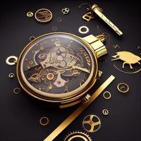 mecânico ouro vintage relógios foto