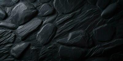 fundo de textura de pedra preta foto