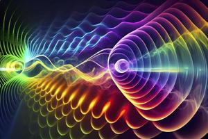 controlo remoto vendo do psíquico escalar ondas dentro a eletromagnético espectro foto