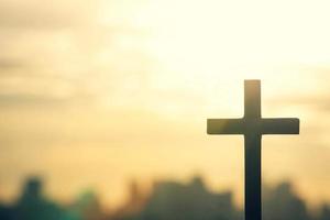 a Cruz simboliza a fé do Jesus. foto