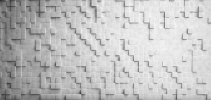 abstrato geométrico textura do aleatoriamente extrudado cubo. realista 3d quadrados geométrico fundo. foto