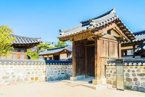 vila de namsangol hanok em seul, coreia do sul foto