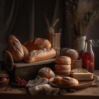 suave matizes do a pão e padaria produtos generativo ai foto