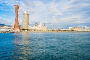 bela vista da cidade de kobe, japão foto