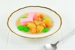 es podeng manten, javanese tradicional fruta sopa foto