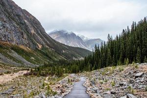 pavimentou caminhando trilha às montar Edith caverna foto