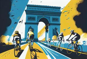 Tour de França. gerar ai. foto