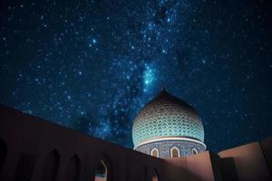mesquita estrelas noite. gerar ai foto
