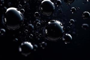abstrato fundo com embaixo da agua bolhas 3d ilustração Projeto. foto