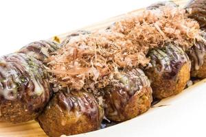 comida japonesa bola takoyaki foto