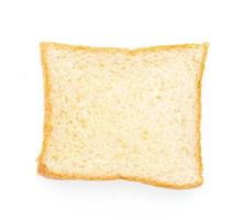 pão isolado no branco foto