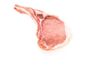 carne de cordeiro crua de porco foto