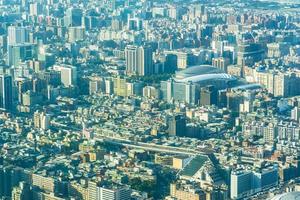 paisagem urbana da cidade de taipei, taiwan foto