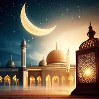 Ramadã mesquita islâmico lanterna foto