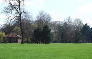 lindo baixo ângulo Visão do Wardown público parque do luton Inglaterra ótimo bretanha. imagem estava capturado em 03 de abril de 2023 foto