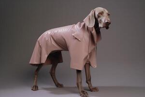 ai gerado weimaraner cachorro. futurista estético foto