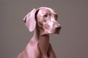 ai gerado weimaraner cachorro. futurista estético foto