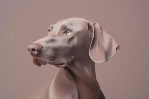 ai gerado weimaraner cachorro. futurista estético foto