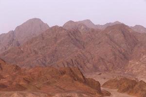 Visão em montanhas às Sinai Península, Egito foto