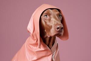 ai gerado weimaraner cachorro dentro futurista estilo foto