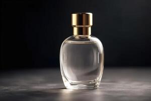 em branco perfume vidro garrafa para brincar ilustração com generativo ai foto